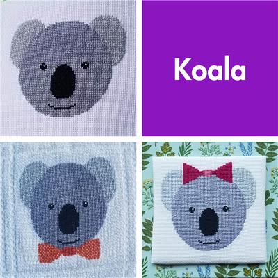 click here to view larger image of Animal Faces - Koala  (chart)