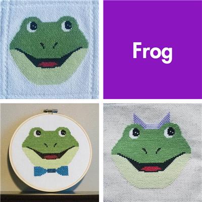 click here to view larger image of Animal Faces - Frog  (chart)