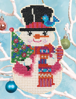 click here to view larger image of Snow Buddy Ornament - KIT (counted cross stitch kit)