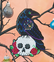 click here to view larger image of Nevermore Ornament (counted cross stitch kit)