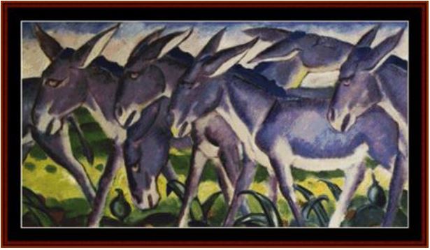 click here to view larger image of Donkey Frieze - Franz Marc (chart)