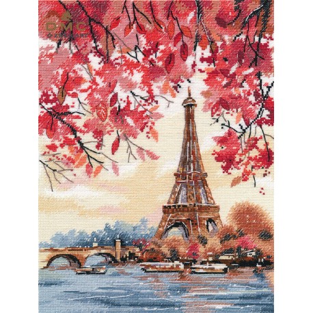 click here to view larger image of Romance of Paris (counted cross stitch kit)
