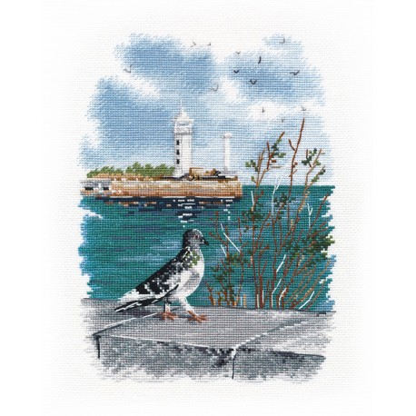 click here to view larger image of On the Waterfront (counted cross stitch kit)