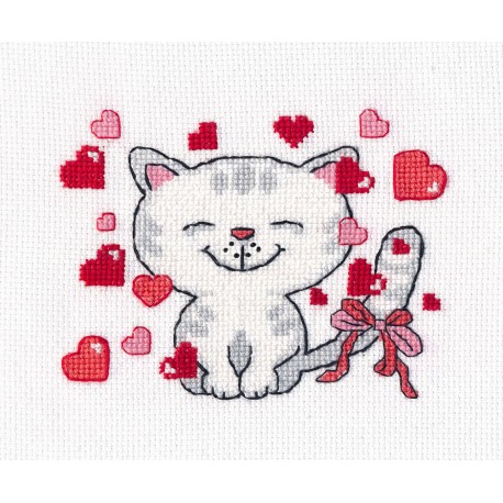 click here to view larger image of Kiss Me (counted cross stitch kit)