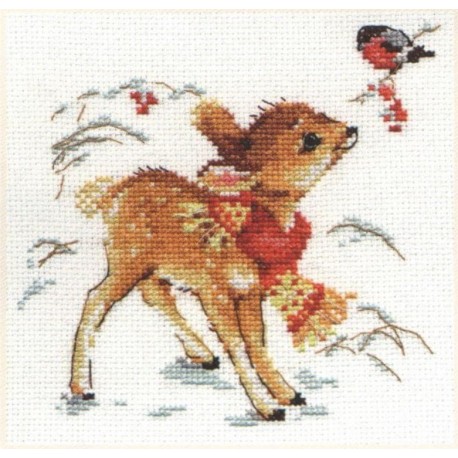 click here to view larger image of Little Deer (counted cross stitch kit)