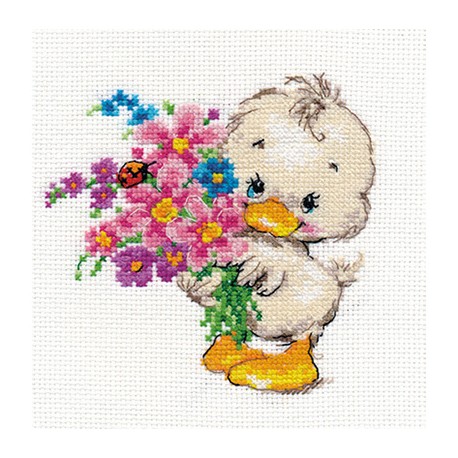 click here to view larger image of Wish You Happiness (counted cross stitch kit)