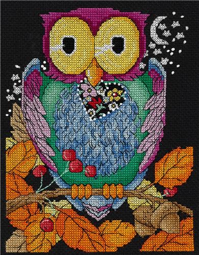 click here to view larger image of Hoo Loves You - Mary Engelbreit (counted cross stitch kit)