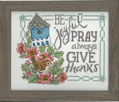 click here to view larger image of Be Pray Give - Diane Arthurs (counted cross stitch kit)