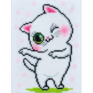 click here to view larger image of Puss - 0238 (counted cross stitch kit)