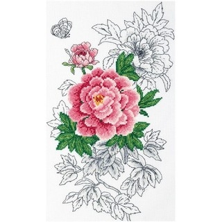 click here to view larger image of Peony - 0227 (counted cross stitch kit)