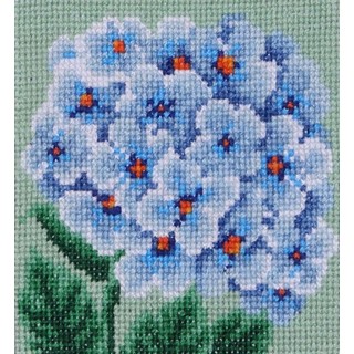 click here to view larger image of Blue Hydrangea - 0088 (counted cross stitch kit)