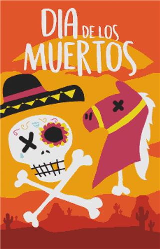 click here to view larger image of Dia de Los Muertos VI (chart)