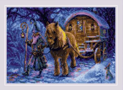 click here to view larger image of Travelling Sorcerer (counted cross stitch kit)