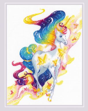 click here to view larger image of Fairy Unicorn (counted cross stitch kit)