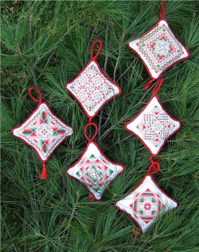 click here to view larger image of Quilt Ornaments - Pamela Kellogg (chart)
