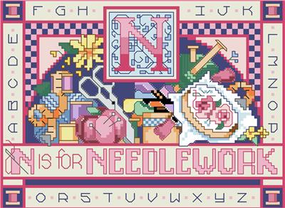 click here to view larger image of N is for Needlework (chart)