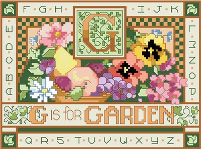 click here to view larger image of G is for Garden (chart)