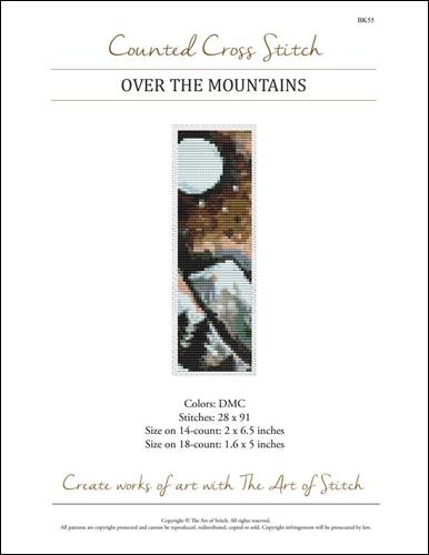 click here to view larger image of Over the Mountains Bookmark (chart)