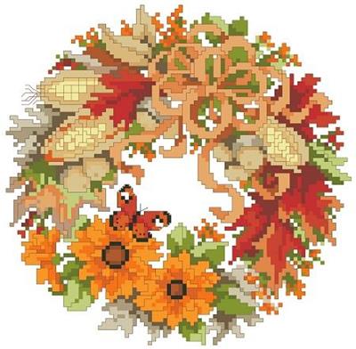 click here to view larger image of Wreath for Fall, A (chart)