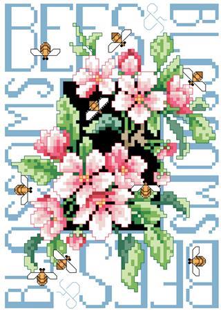 click here to view larger image of Bees and Blossoms (chart)