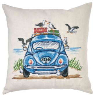 click here to view larger image of VW and Seagulls - Cushion (counted cross stitch kit)