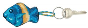 click here to view larger image of Sadelplet Chlide Fish Key Ring (counted cross stitch kit)