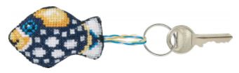 click here to view larger image of Balistoides Fish Key Ring (counted cross stitch kit)