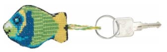 click here to view larger image of Emperor Fish Key Ring (counted cross stitch kit)