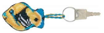 click here to view larger image of Triggerfish Fish Key Ring (counted cross stitch kit)
