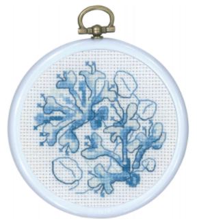 click here to view larger image of Blue Kaprifol (counted cross stitch kit)