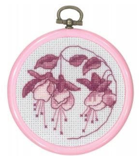click here to view larger image of Rosa Fuchsia (counted cross stitch kit)
