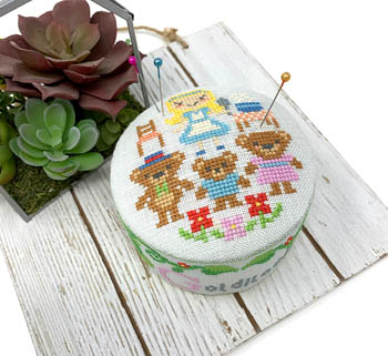 click here to view larger image of Fairy Tale Pin Cushions - Goldilocks (chart)