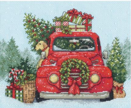 click here to view larger image of Festive Ride (counted cross stitch kit)