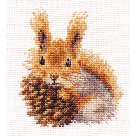 click here to view larger image of Squirrel (counted cross stitch kit)