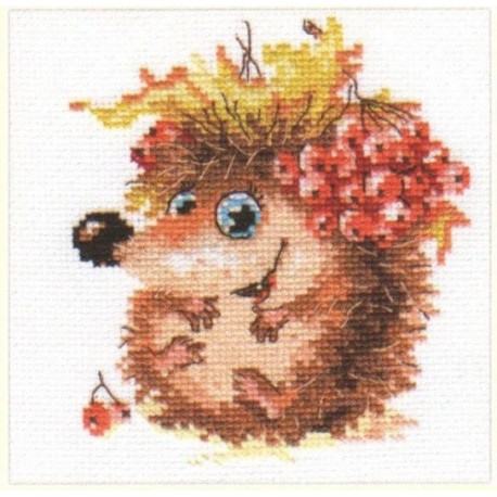 click here to view larger image of Autumn Hedgehog (counted cross stitch kit)