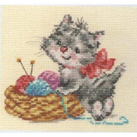 click here to view larger image of Baby Needlewoman (counted cross stitch kit)