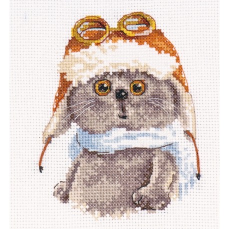 click here to view larger image of Basik Pilot (counted cross stitch kit)