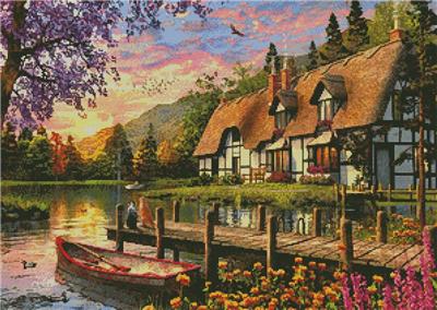 click here to view larger image of Cottage Evening Sunset  (chart)