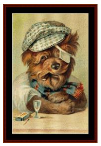 click here to view larger image of After a Hard Day - Vintage Art Dogs (chart)