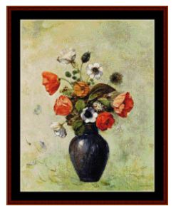 click here to view larger image of Anemonies and Poppies - Odilon Redon (chart)