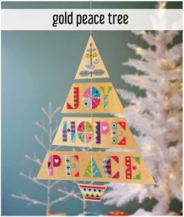 click here to view larger image of Peace Tree Gold - KIT (counted cross stitch kit)