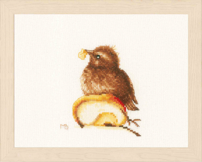 click here to view larger image of Young Blackbird - Marjolein Bastin (counted cross stitch kit)