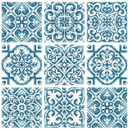 click here to view larger image of Hand Painted Tiles  (chart)