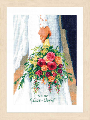 click here to view larger image of Bridal Bouquet (counted cross stitch kit)