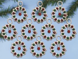 click here to view larger image of Ring in the Season - Beaded Ornament Kit  (bead kit)