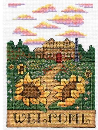 click here to view larger image of Welcome (counted cross stitch kit)