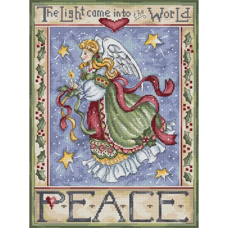 click here to view larger image of Peace Angel (counted cross stitch kit)