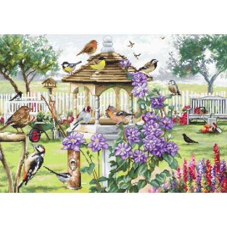 click here to view larger image of Bird Table (counted cross stitch kit)