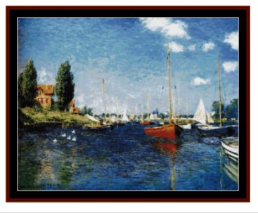 click here to view larger image of Argenteuil 1875  - Claude Monet (chart)