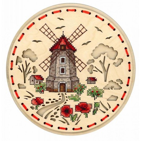 click here to view larger image of Rural Mill (counted cross stitch kit)